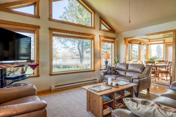 Smart TV, DVD player, books, stereo