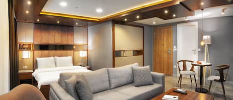 Luxury-Studiosuite | 1 Schlafzimmer, Bettwäsche aus ägyptischer Baumwolle
