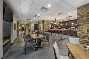 Free daily buffet breakfast