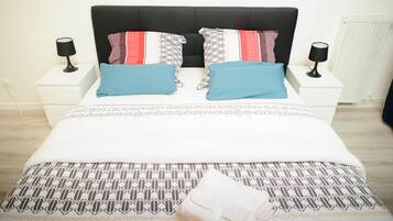 4 bedrooms, iron/ironing board, travel crib, WiFi