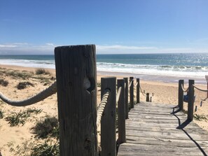 Beach nearby, sun-loungers