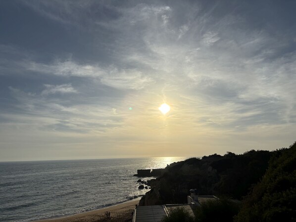 Beach nearby, sun-loungers