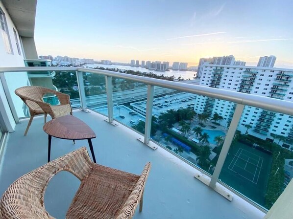 Property grounds - 2BR condo across w/ pool & tennis (Sunny Isles)