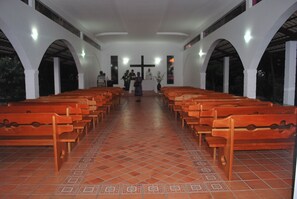 Área externa para banquete