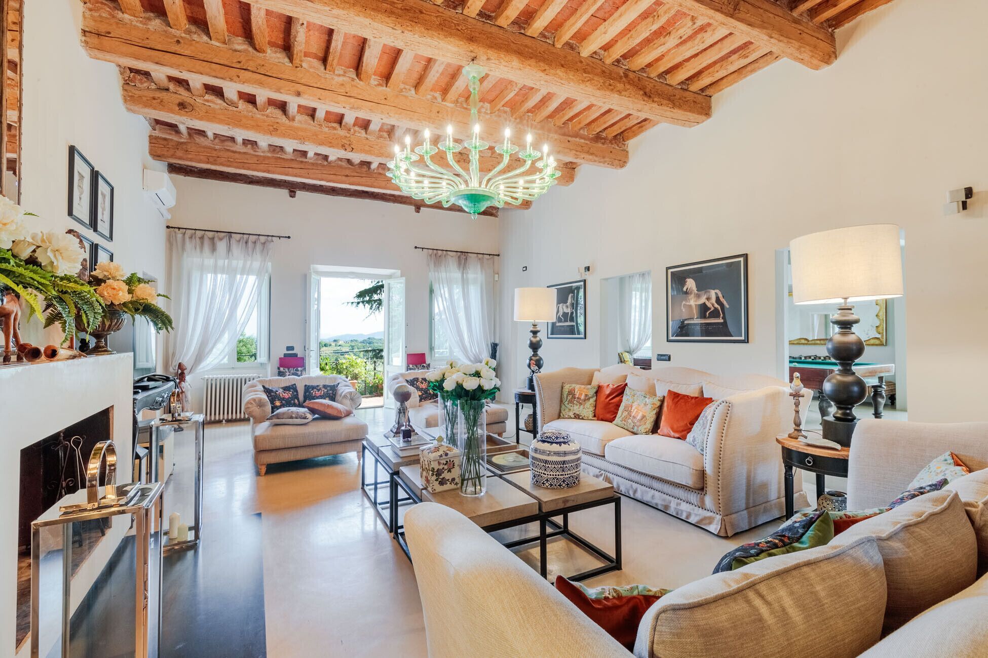 TV, fireplace, DVD player