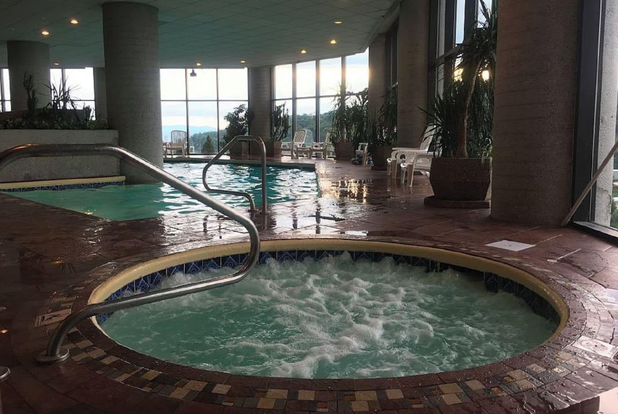 Indoor pool, a heated pool