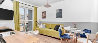 Funktionelle Wohnung in Wrocław | Balkon | WiFi
