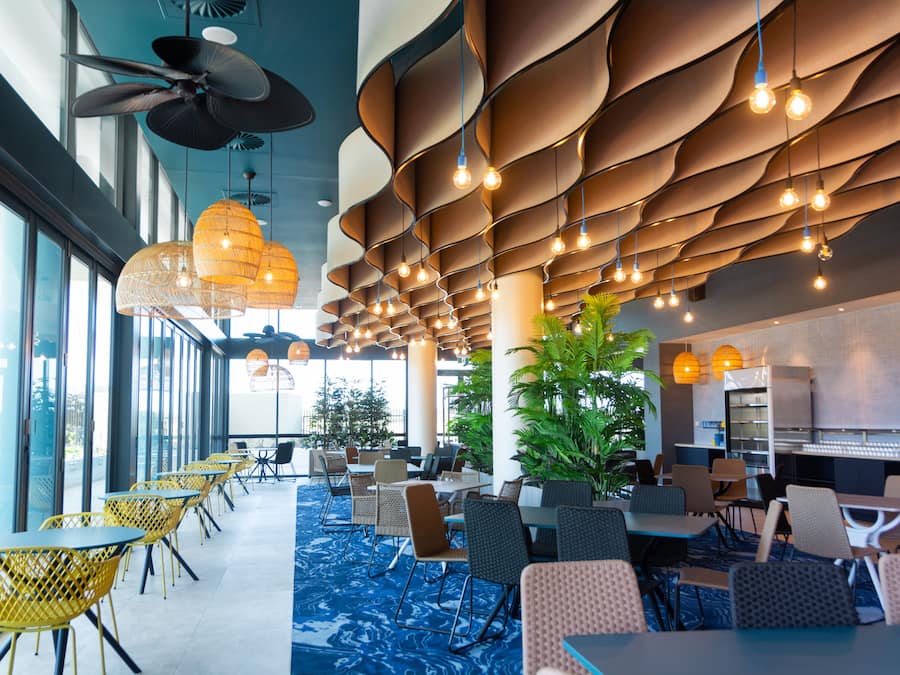 Breakfast, lunch, dinner served; pool views