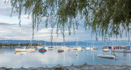 Ferienwohnung "Idylle" am Bodensee mit WLAN, Balkon & Garten