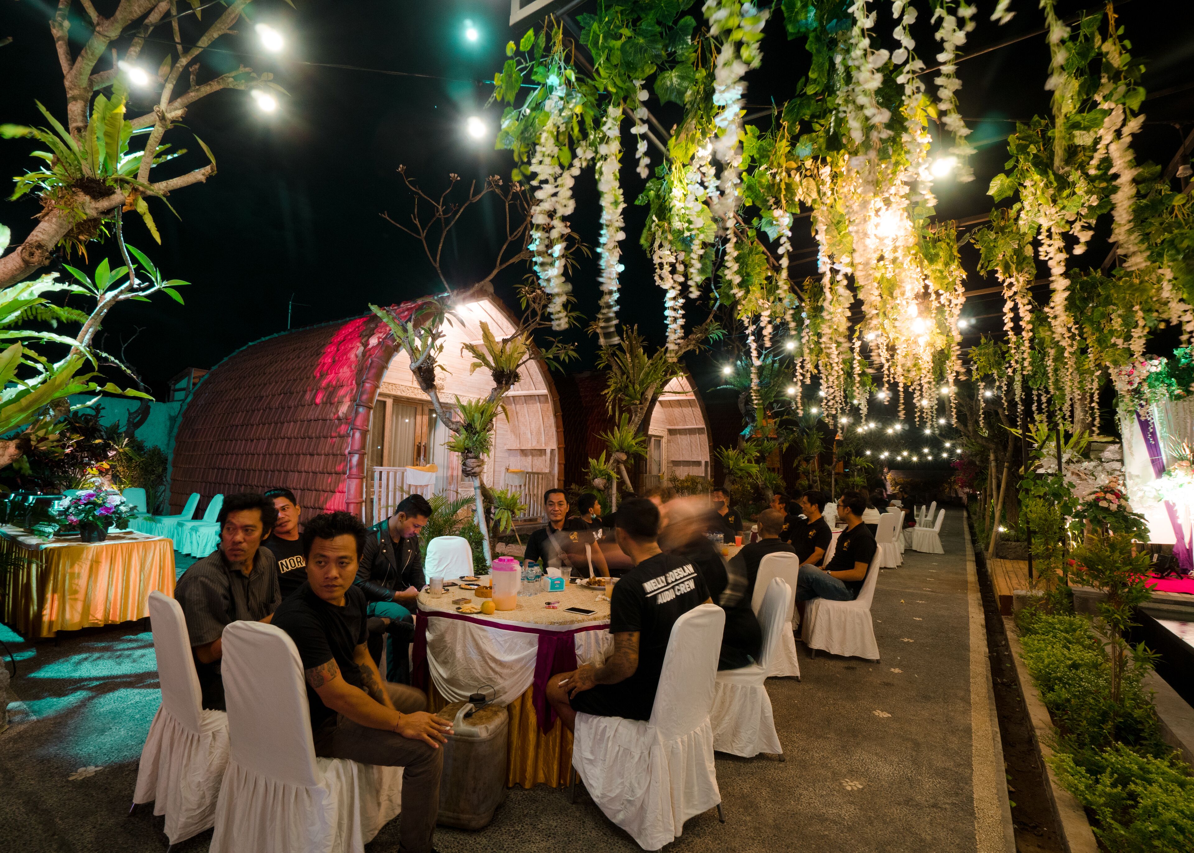 Utendørs bankettområde