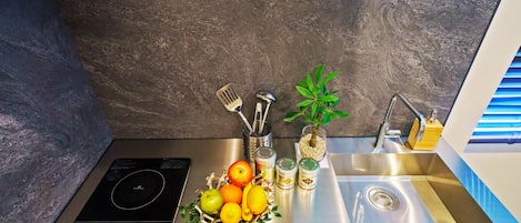 1 Bedroom Apartment (K type), Non Smoking | Private kitchenette | Fridge, microwave, stovetop, electric kettle