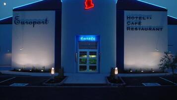 Front of property - evening/night