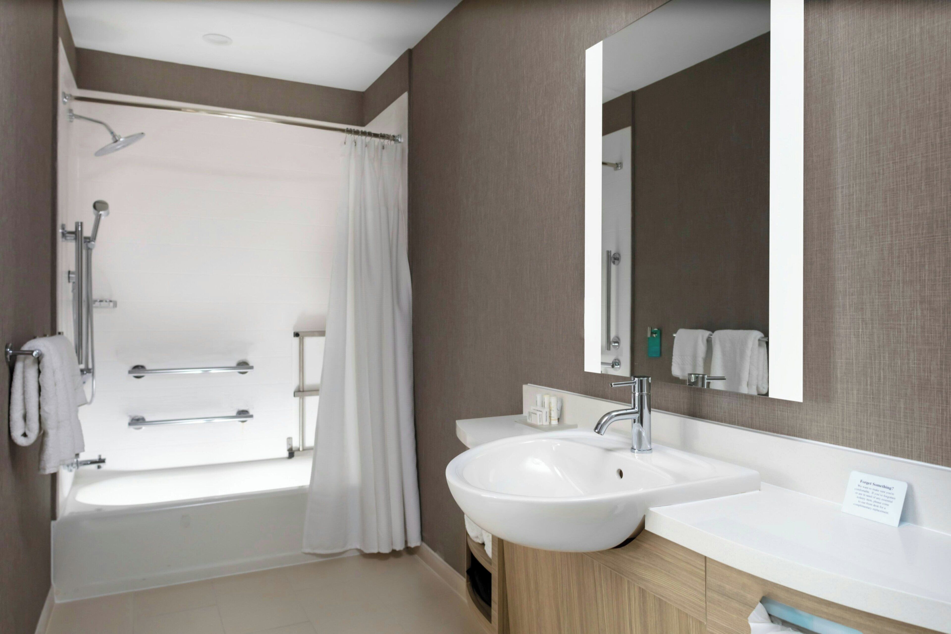 free toiletries, hair dryer, towels, soap