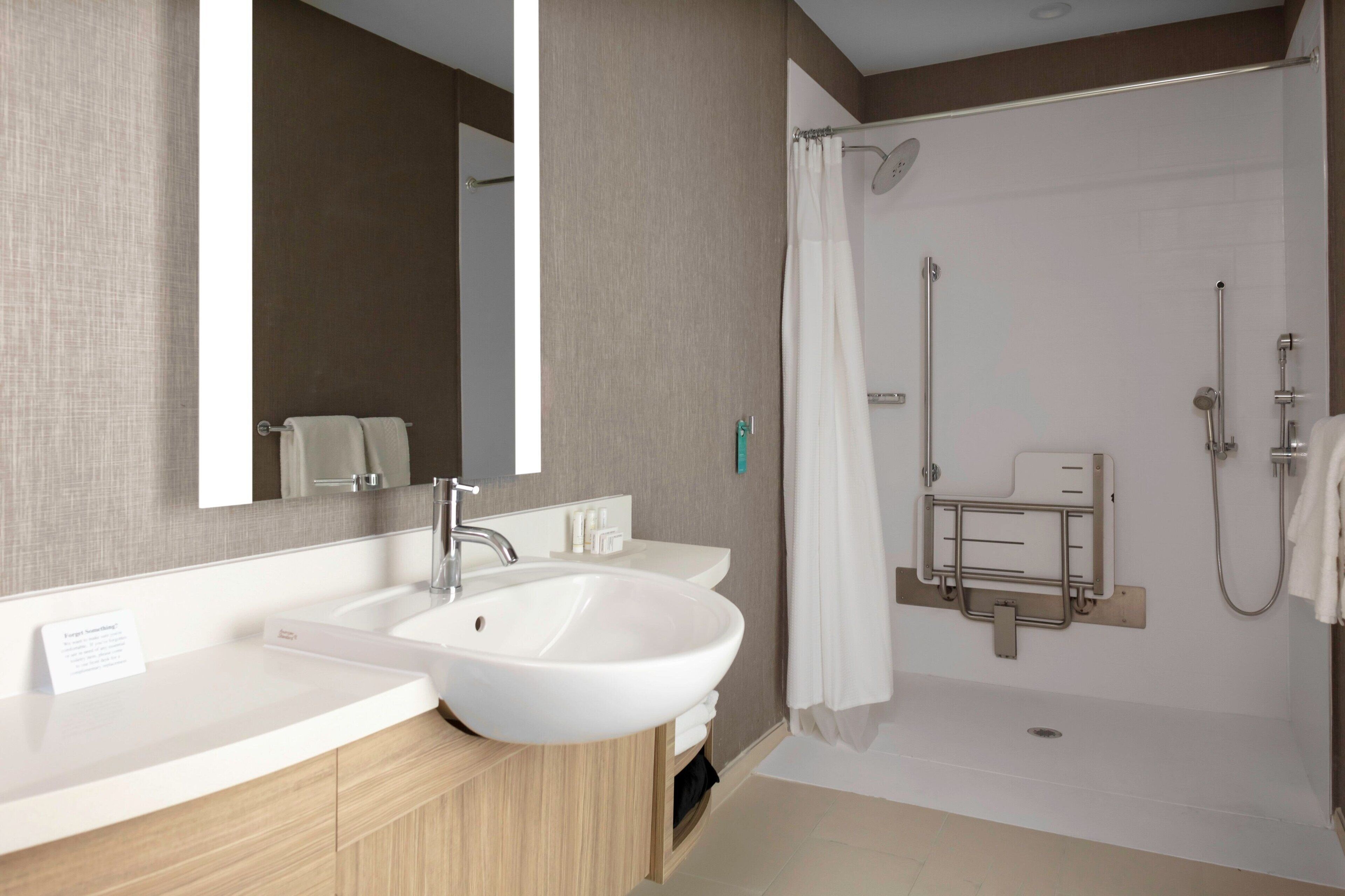 free toiletries, hair dryer, towels, soap