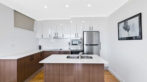 Fridge, oven, toaster