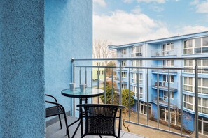 Studio, Balkon, am Strand | Balkon