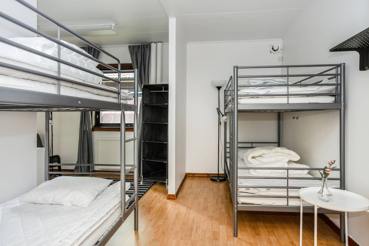 Firemannsrom, delt bad (Pet-friendly) | Lydisolert, barnesenger og ekstrasenger (mot et tillegg)