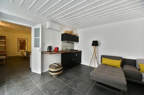 Apartment, 1 Bedroom | Living area | Flat-screen TV - Hydra Icons (Hydra)