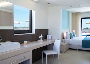 Two Bedroom Suite Swim Up Garden View | Minibar, in-room safe, desk, free cribs/infant beds - Atlantica Plimmiri - All Inclusive (Rhodes)