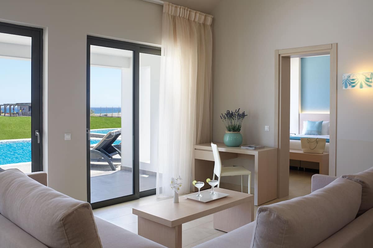 Suite, 1 chambre, vue mer (Swim Up) | Coin séjour
