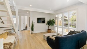 TV, ping pong, books