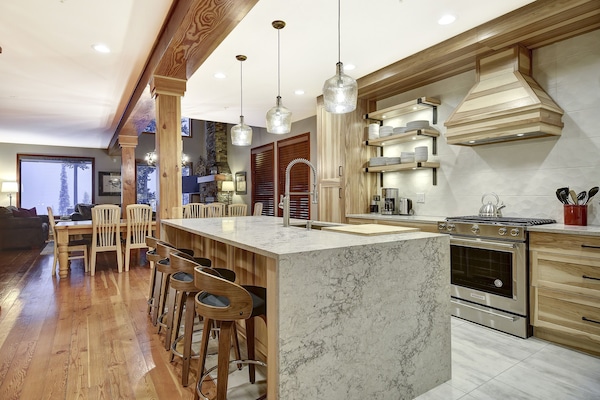 Open concept gourmet kitchen