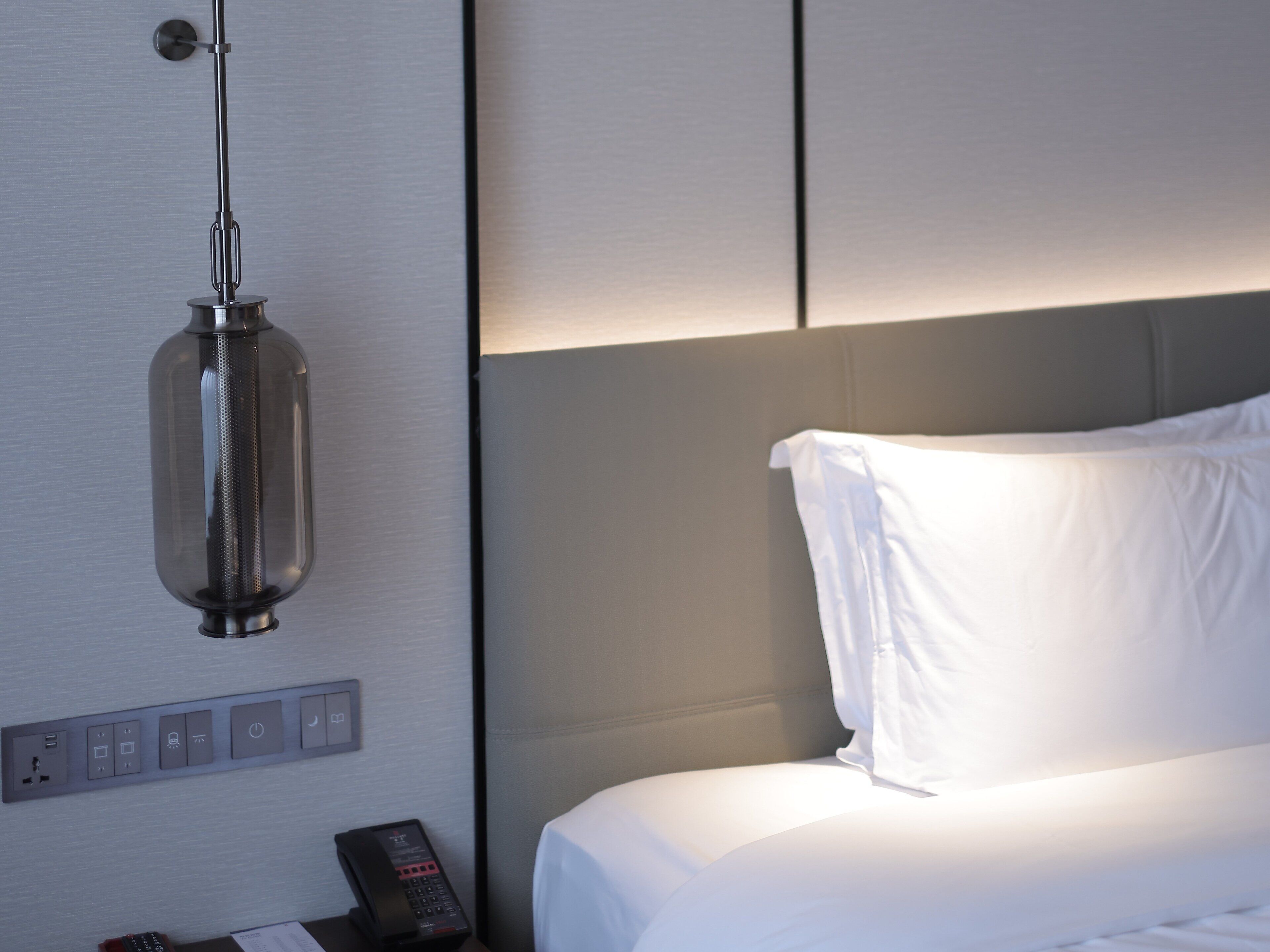 Premium bedding, down comforters, memory foam beds, in-room safe