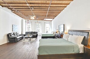 Iron/ironing board, travel crib, free WiFi, bed sheets