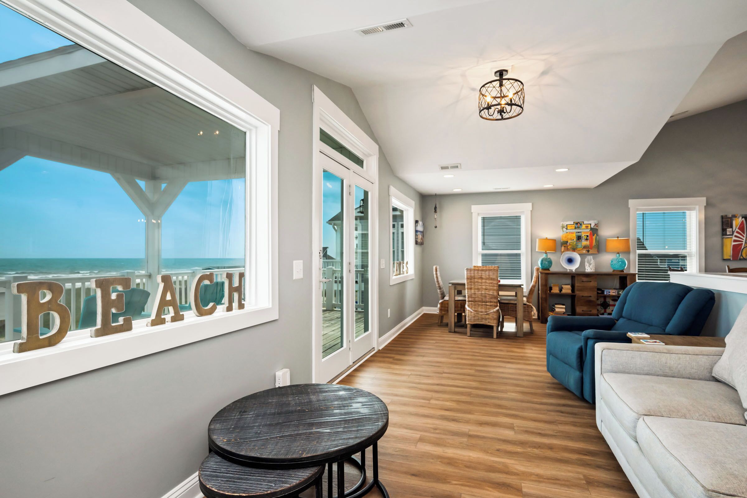 TV, DVD player, video library