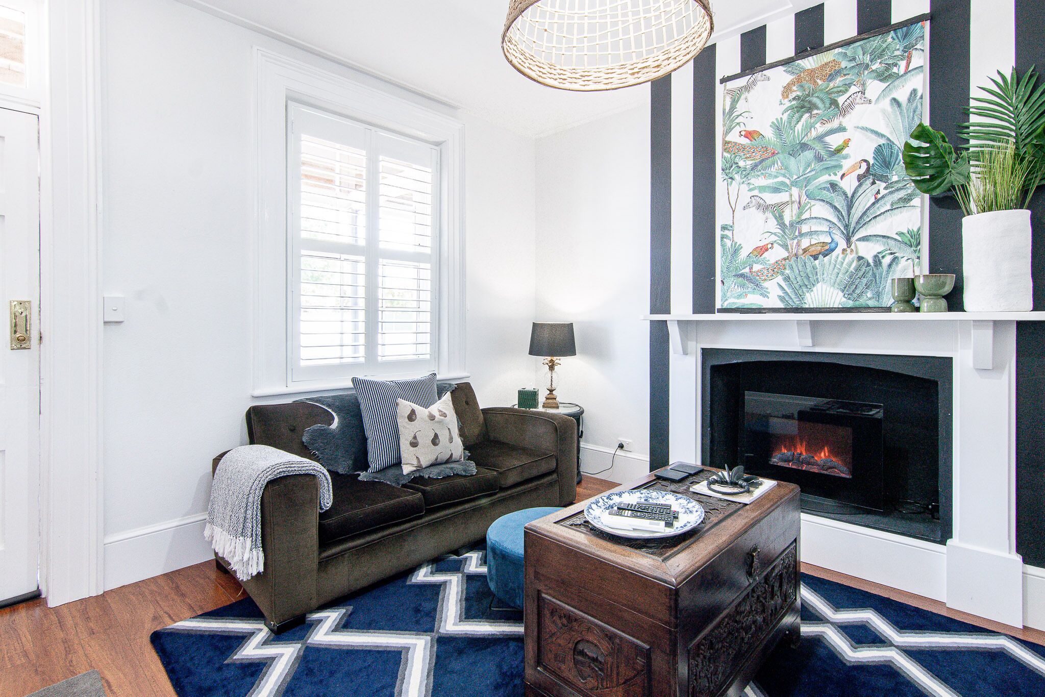 TV, DVD player, books