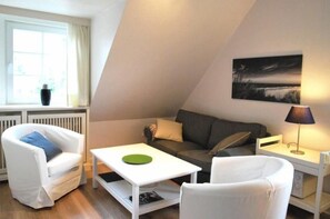Íbúð (Haus Freischwimmer Sylt, Wohnung DÜN) | Stofa