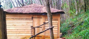 Double Chant de la nature cabin with relaxation area