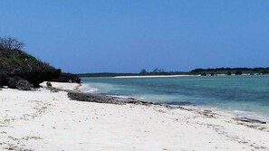 On the beach, sun-loungers, beach towels - Beach-side Home Retreat (Lindi)