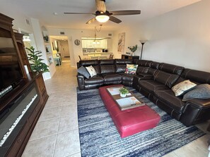 Smart TV, DVD player, books - Oceanwalk Serenity:  Your Beach Escape at New Smyrna Beach. (New Smyrna Beach)