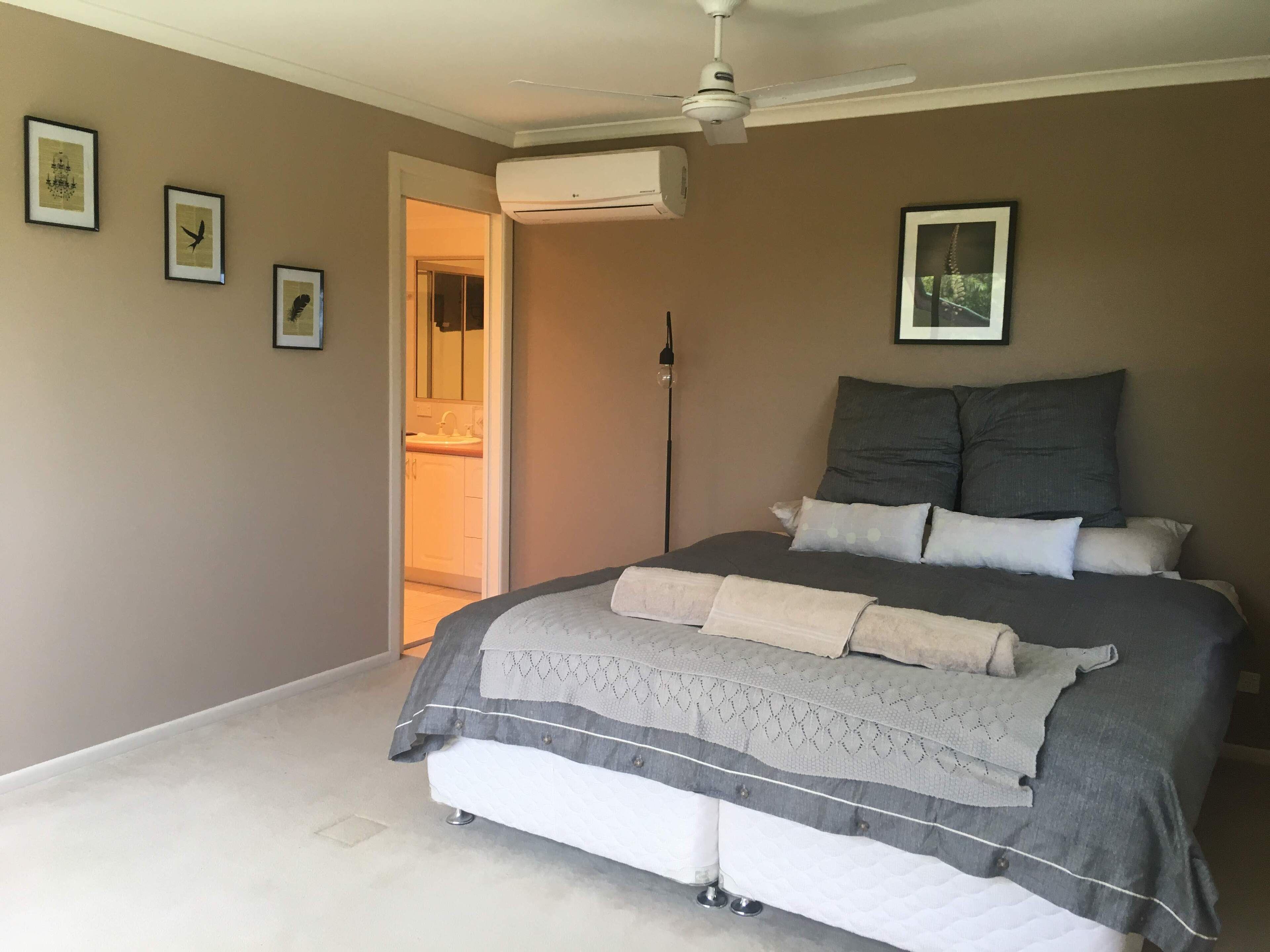 Main bedroom with ensuite and orthopedic mattress  