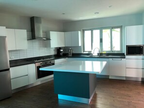 Fridge, microwave, oven, stovetop - Beautiful spacious home 2 blocks from the ocean in the heart of downtown Cozumel (Cozumel)