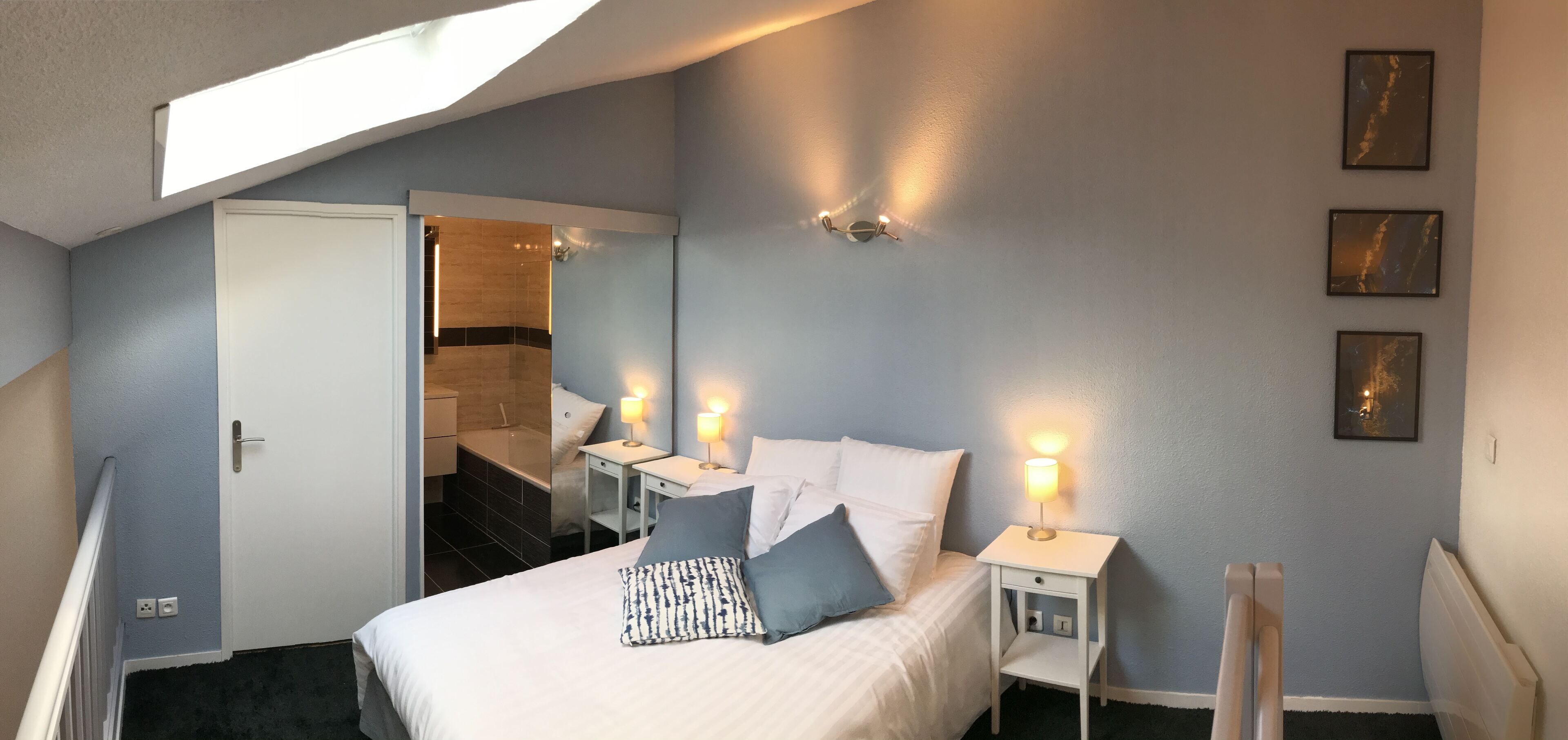 1 slaapkamer, een strijkplank/strijkijzer, reisbedje, wifi