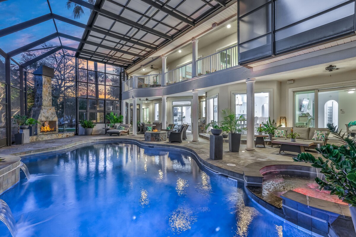 The Island Estate! Heated Salt Pool/Spa On The St John’s River! 9 Min To Beach!