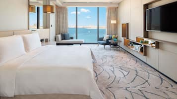 Three Bedroom Presidential Suite | 2 phòng ngủ, bộ trải giường bằng vải Frette của Ý