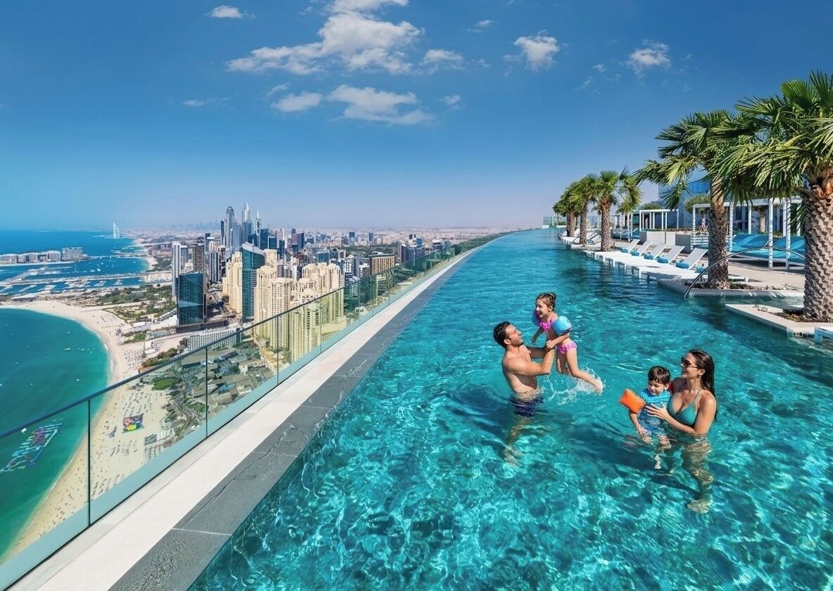 Save 30% on Family Staycation - Kids Go Free+Breakfast & Access to the World's Highest Infinity Pool | Frette Italian sheets, premium bedding, down duvets, minibar