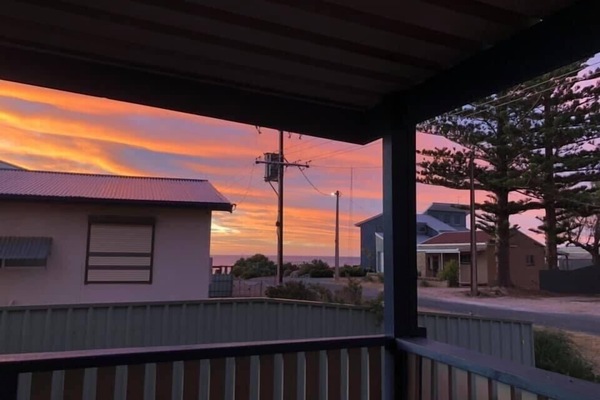 View from the front decking