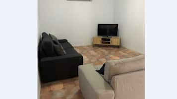 TV, DVD player, books