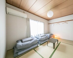 Triple Room, Non Smoking, Shared Bathroom | Free WiFi, bed sheets - Guest House MEETS Okayama (Okayama)