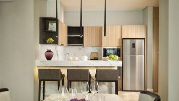 Penthouse, pemandangan kota (Penthouse) | 1 kamar tidur, seprai premium, bantalan ekstra lembut, dan minibar