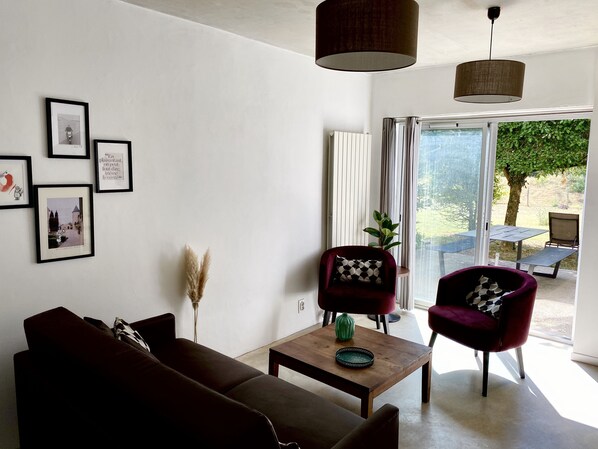 House (3-5 pers) | Living area - Les Gîtes de l'Ermitage (Terce)