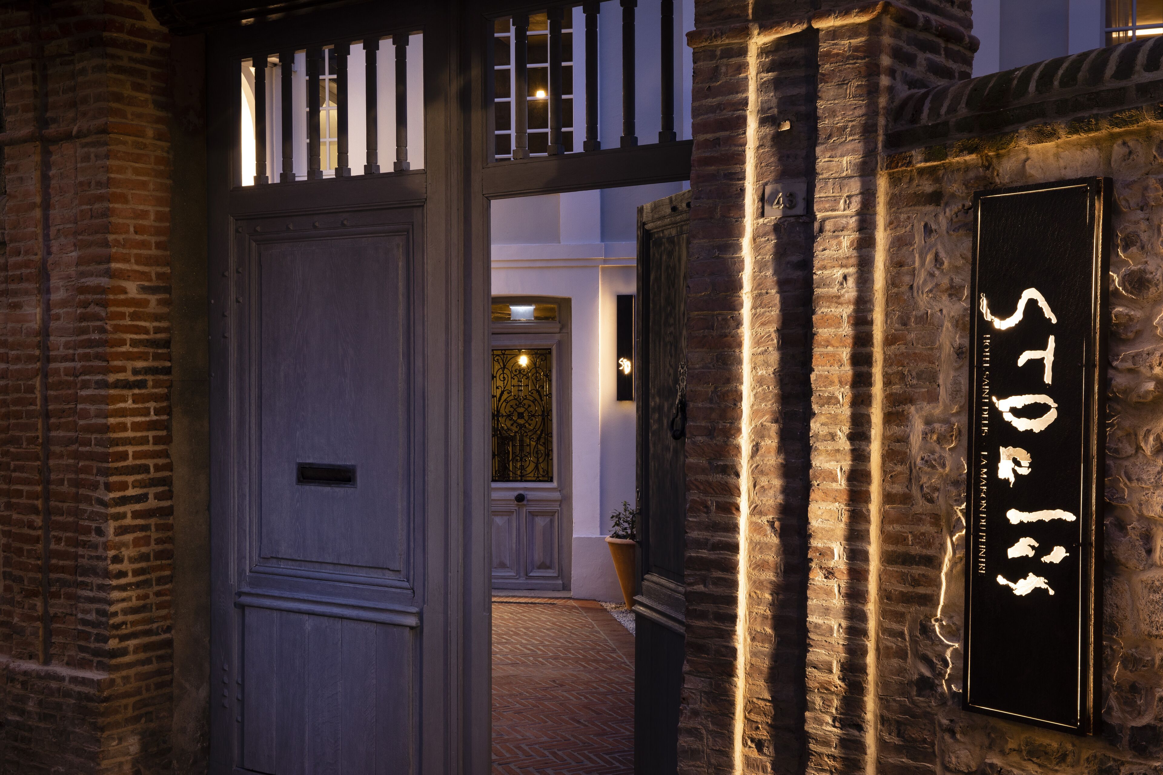 front of property – evening/night