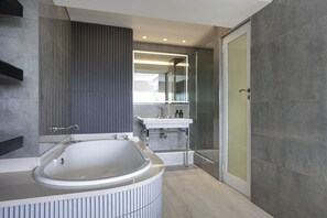 Clifton YOLO Spaces - Clifton Beachfront Executive | Bathroom | Separate bathtub and shower, deep-soaking bathtub, rainfall showerhead - Clifton YOLO Spaces – Clifton Beachfront Executive  (Cape Town)