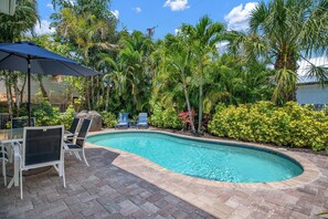 A heated pool