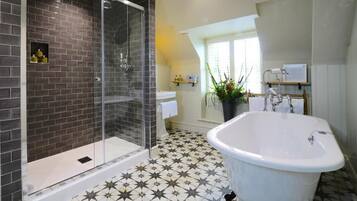 Free toiletries, hair dryer, towels