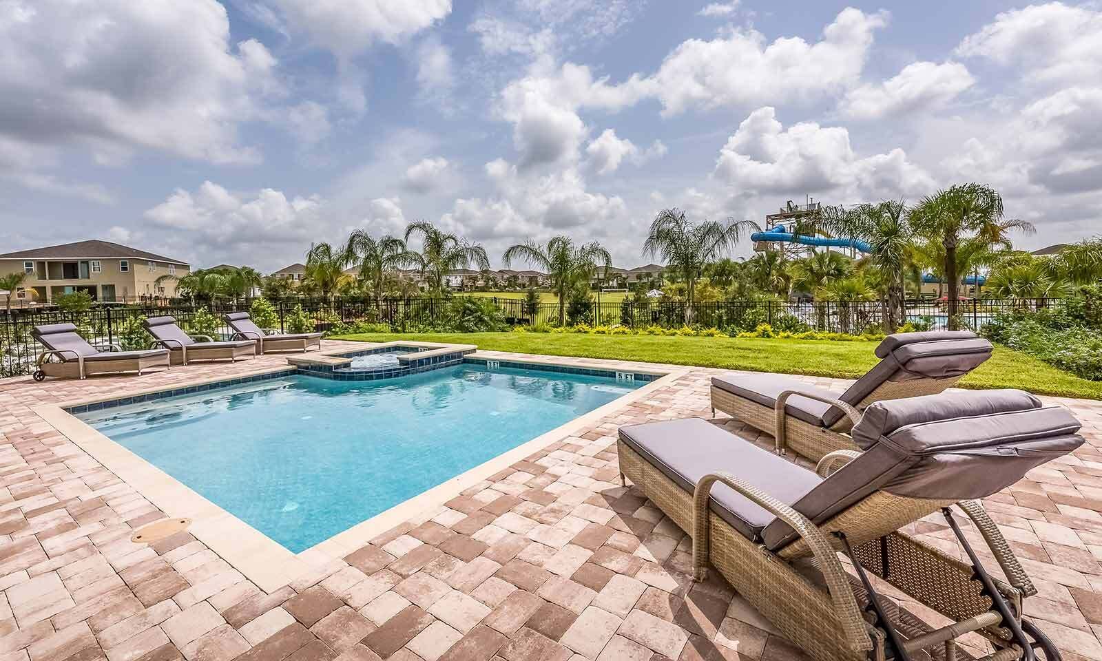 A heated pool